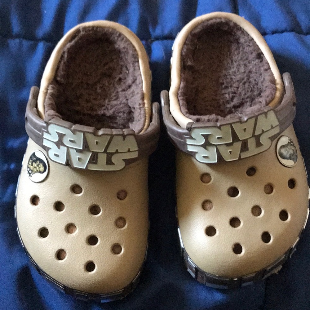 Star Wars fleece lined crocs